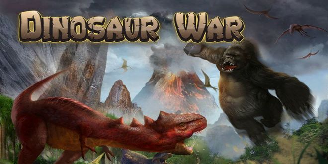 game petualangan perang Dinosaur War