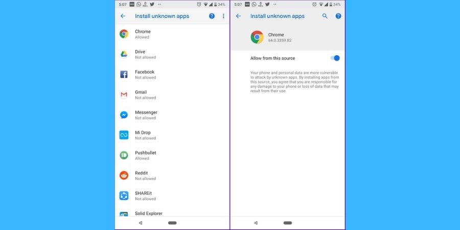 Instal File APK di Perangkat Android Oreo dan Android P
