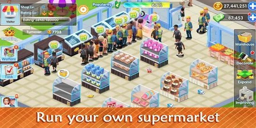 Store tycoon Simulation