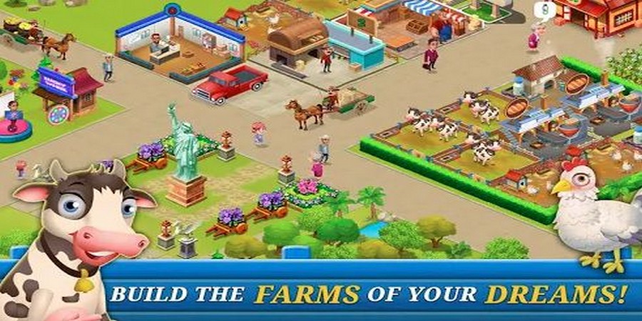 Supermarket City Farming Game