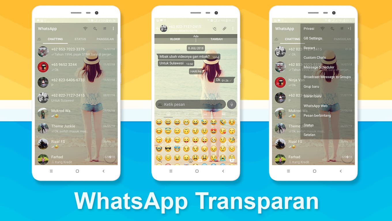 WhatsApp Transparan Mod Download Apk Terbaru Official